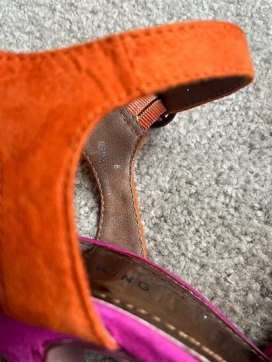 Spring Suede Multi-Coloured Heels - Picture 7 of 11